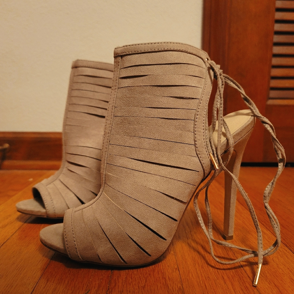 Shoedazzle Strapped Heels